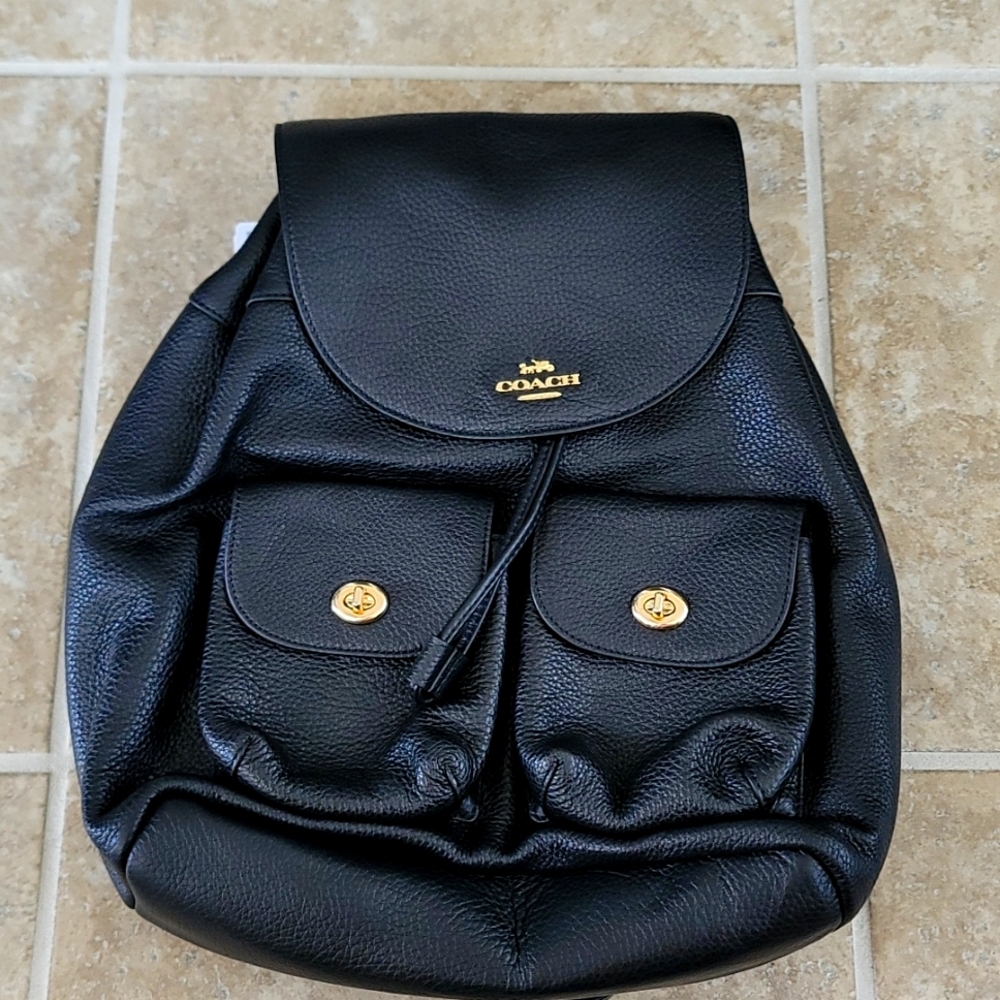 Coach Pebble Leather Billie Backpack